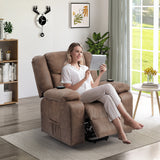 Orisfur. Power Lift Chair for Elderly with Adjustable Massage Function, Recliner Chair with Heating System for Living Room