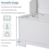 Hall Tree with 4 Hooks and Hinged Lid, Coat Hanger, Entryway Bench, Storage Bench