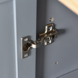 Grey Rolling Mobile Kitchen Island cart