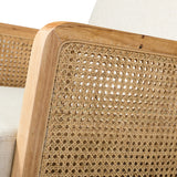 Trachin Rocking Chair with Rattan Arms