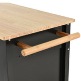 Black Kitchen Island Cart