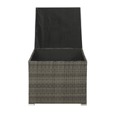 4 PCS Outdoor Cushioned PE Rattan Wicker Sectional Sofa Set Garden Patio Furniture Set Beige