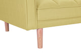 FUTON SLEEPER SOFA WITH 2 PILLOWS YELLOW FABRIC（same as W223S00033、W223S00584、W223S00993）