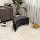 Ottoman With Tray Serve As Side Table Soft Padded Seat Dressing Shoe Bench Foot Rest