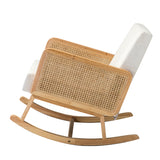 Trachin Rocking Chair with Rattan Arms