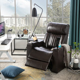 Orisfur. Power Motion Recliner with USB Charging Port and Hidden Arm Storage, Home Theater Seating with 2 Convenient Cup Holders Design ,360° Swivel Tray Table,and Cell Phone Stand