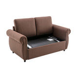 Orisfur Pull Out Sofa Bed  Loveseat Sleeper with Twin Size Memory Mattress for Living Room Spaces