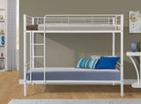 White Metal Bunk Bed