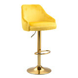 COOLMORE  Bar Stools with Back and Footrest Counter Height Dining Chairs