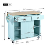 Kitchen Island Cart Mint Green