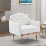 COOLMORE Accent  Chair  ,leisure single sofa  with Rose Golden  feet