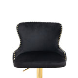 COOLMORE  Bar Stools with Back and Footrest Counter Height bar Chairs