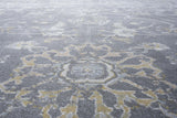 Damara Light Blue and Multi-color Viscose Area Rug 5x8