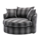 Modern  Akili swivel accent chair  barrel chair