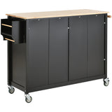 Black Kitchen Island Cart