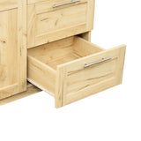 High wardrobe with 2 doors, 2 drawers and 5 storage spaces