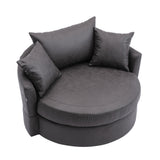 Modern Akili swivel accent chair barrel chair