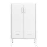 Suitable for steel storage cabinets in living rooms, kitchens, and bedrooms, 2 door miscellaneous storage cabinet, garage tool storage cabinet, and office file cabinet，2 movable partitions