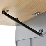 Rolling Mobile Kitchen Island with Solid Wood Top and Locking Wheels