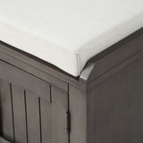 U_STYLE Homes Collection Wood Storage Bench with 2 Cabinets （As Same As WF195952AAE）