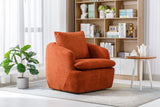 COOLMORE Swivel Barrel Chair, Comfy Round Accent Sofa Chair for Living Room, 360 Degree Swivel Barrel Club Chair, Leisure Arm Chair for Nursery, Hotel, Bedroom, Office, Lounge
