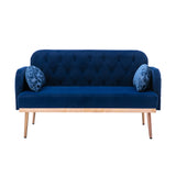 COOLMORE  Velvet  Sofa , Accent sofa .loveseat sofa with metal feet