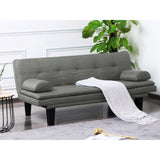 63.4” Futon Dark Grey Sofa bed