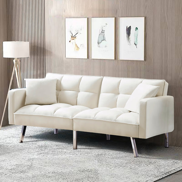 Beige Sofa flat sleeper
