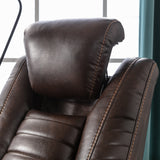 Orisfur. Power Motion Recliner with Adjustable Headrest,  Home Theater Seating with Hidden Arm Storage and Convenient Cup Holder Design