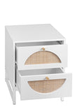Nightstand Allen 2 Drawer side table, Display Rack for Bedroom or Living Room