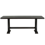 Retro Style Dining Table 78” Wood Rectangular Table, Seats up to 8