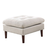 [Video] Welike Modern Fabric Single Sofa Chair, Living room chair, Comfortable Armchair with Solid Wood Legs, Tufted Chair for Reading or Lounging