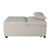 Folding Ottoman, Sofa Bed, Chair（Beige）