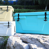 Hot Selling Blue color 65QT Outdoor cooler fish ice chest Box 2022 Popular Camping Cooler Box