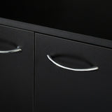 Tall Kitchen Cabinet, with 6-Doors, 1-Open Shelves and 1-Drawer