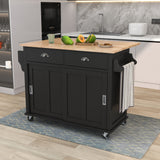 Black Island Kitchen Cart