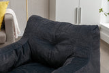 Soft Cotton Linen Fabric Bean Bag Chair Filled With Memory Sponge