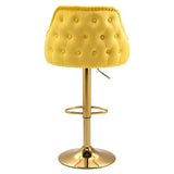 COOLMORE  Bar Stools with Back and Footrest Counter Height Dining Chairs