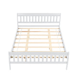 Sleigh Queen Size Wood Platform Bed  for White color