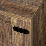 Farmhouse TV Stand,  Wood Entertainment Center Media Console with Storage