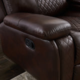 SECTIONAL MOTION SOFA BRWON