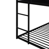 Bunk Beds for Kids Twin over Twin - No Box Spring Needed Black