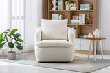 COOLMORE Swivel Barrel Chair, Comfy Round Accent Sofa Chair for Living Room, 360 Degree Swivel