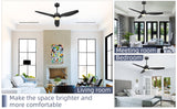 Blade LED Standard Ceiling Fan with Remote Control