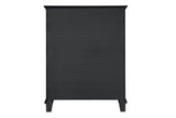 King 6 Pc Tufted Upholstery Bedroom set made with Wood in Black