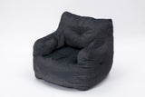 Soft Cotton Linen Fabric Bean Bag Chair Filled With Memory Sponge