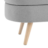 Ottoman Oval Storage Bench