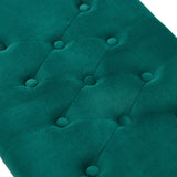 Velvet Shoe Changing Stool,Dark Green Footstool, Square Vanity Chair, Sofa stool,Makup Stool .Vanity Seat ,Rest stool. Piano Bench .Suitable for Clothes Shop,Living room, porch, fitting room Bedroom