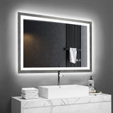 LED Bathroom Mirror 48x 36  Inch with lights, anti-Fog & Dimming Led Bathroom Vanity Mirror