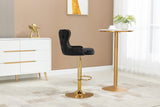 COOLMORE  Bar Stools with Back and Footrest Counter Height bar Chairs